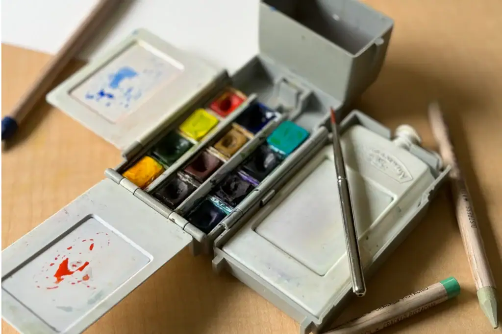 My original watercolor paint kit